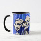 Mount Rushmore im BAUHAUS-Stil Tasse (Links)