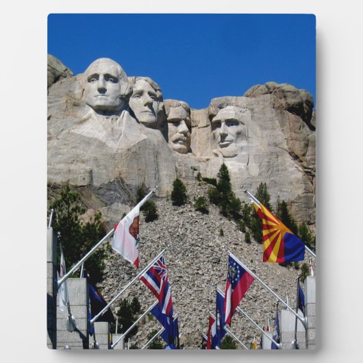 Mount Rushmore individualisierbares Foto Souvenir Fotoplatte (Vorderseite)