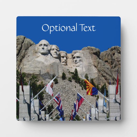 Mount Rushmore individualisierbares Foto Souvenir Fotoplatte (Vorderseite)