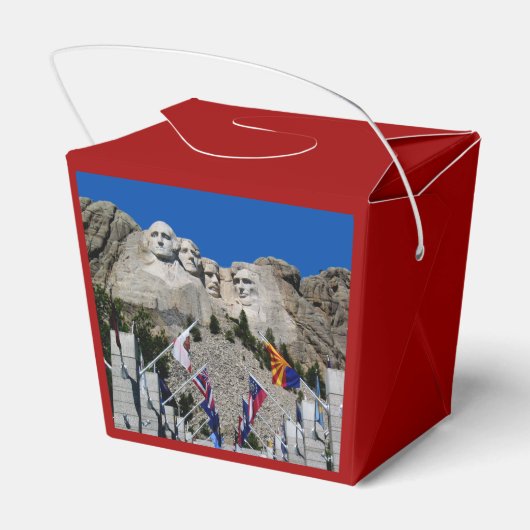 Mount Rushmore individualisierbares Foto Souvenir Geschenkschachtel (Rückseite)