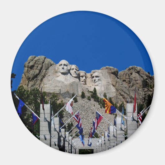 Mount Rushmore individualisierbares Foto Souvenir Magnet (Vorne)