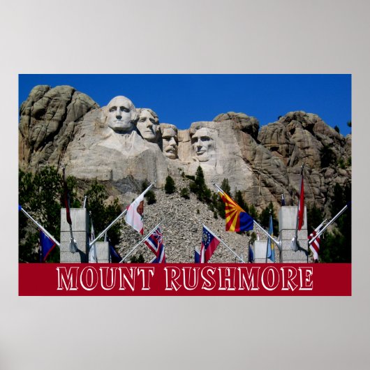 Mount Rushmore individualisierbares Foto Souvenir Poster (Vorne)