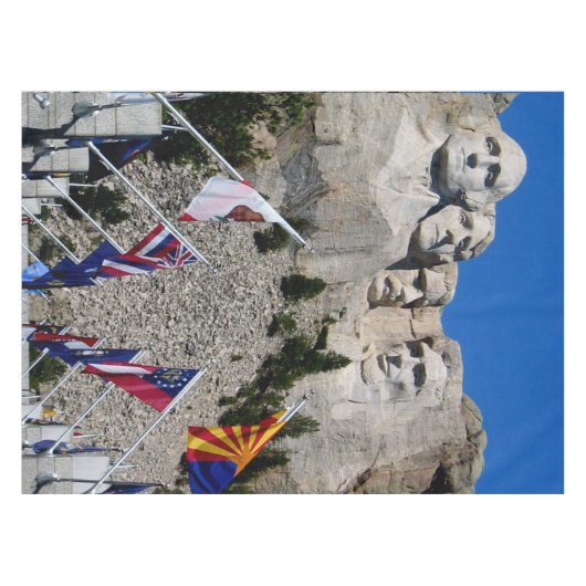 Mount Rushmore individualisierbares Foto Souvenir Tischdecke (Vorderseite (Horizontal))