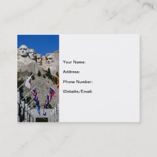 Mount Rushmore individualisierbares Foto Souvenir Visitenkarte