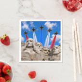 Mount Rushmore Kampfjet-Überflug Serviette (Beispiel)