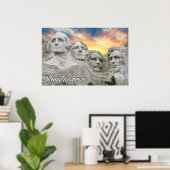 Mount Rushmore, Keystone, South Dakota Poster (Heimbüro)