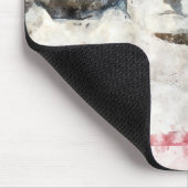 Mount Rushmore mit amerikanischer Flagge schwänzt Mousepad (Ecke)