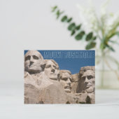 Mount Rushmore National Memorial South Dakota Postkarte (Stehend Vorderseite)