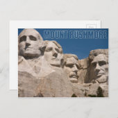 Mount Rushmore National Memorial South Dakota Postkarte (Vorne/Hinten)