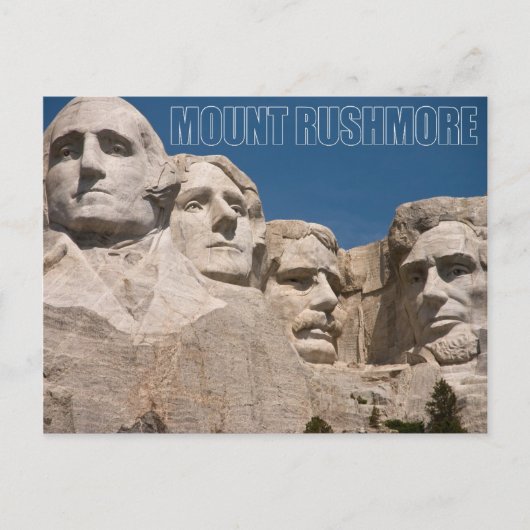 Mount Rushmore National Memorial South Dakota Postkarte (Vorderseite)