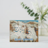 Mount Rushmore National Memorial stilisiert Postkarte (Stehend Vorderseite)