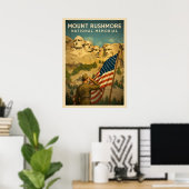 Mount Rushmore National Memorial V01 Poster (Heimbüro)