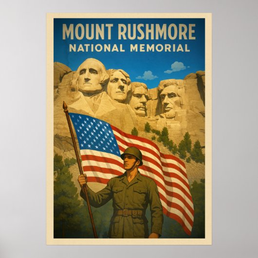 Mount Rushmore National Memorial V02 Poster (Vorne)