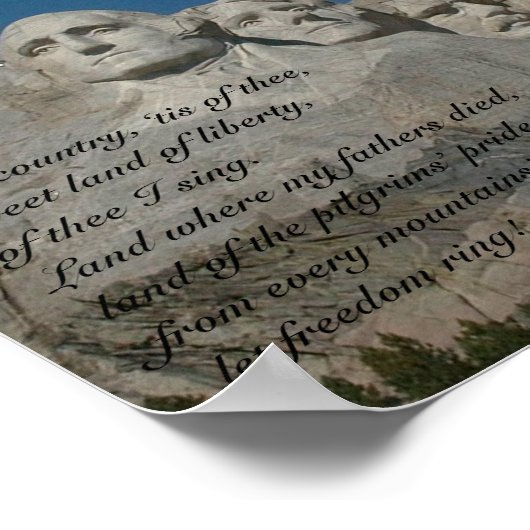 Mount Rushmore Poster (Ecke)