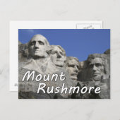 Mount Rushmore Postkarte (Vorne/Hinten)
