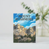 Mount Rushmore Postkarte (Stehend Vorderseite)