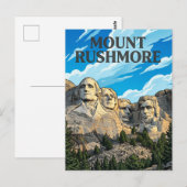 Mount Rushmore Postkarte (Vorne/Hinten)