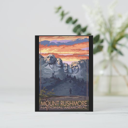 Mount Rushmore Postkarte (Stehend Vorderseite)