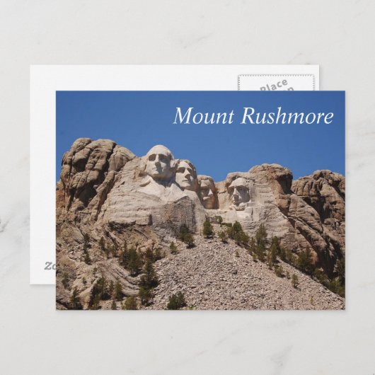 Mount Rushmore - Postkarte (Vorne/Hinten)