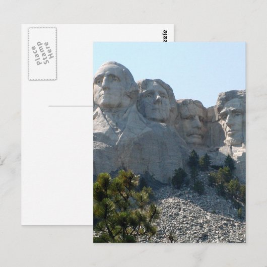 Mount Rushmore Postkarte (Vorne/Hinten)