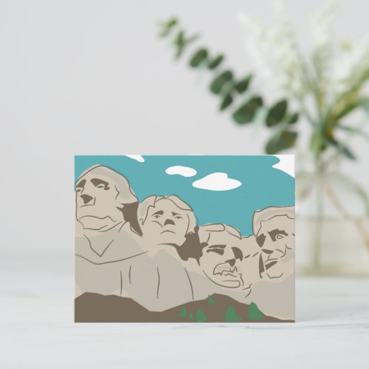 Mount Rushmore Postkarte (Stehend Vorderseite)