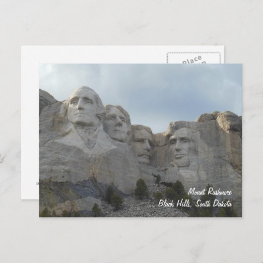 Mount Rushmore Postkarte (Vorne/Hinten)