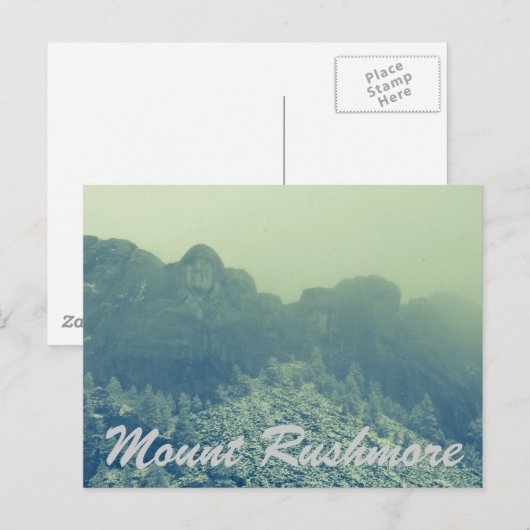 Mount Rushmore Postkarte (Vorne/Hinten)