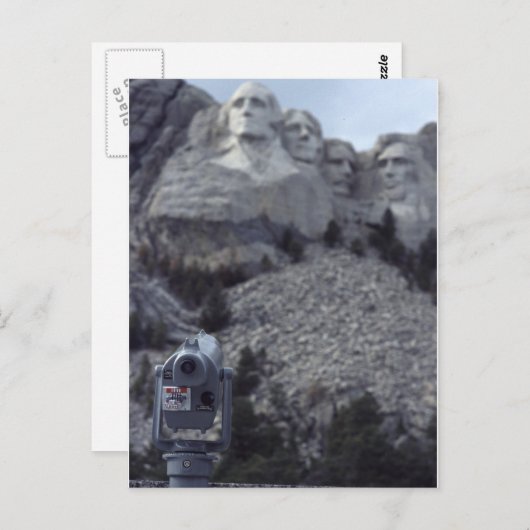 Mount Rushmore Postkarte (Vorne/Hinten)