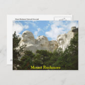Mount Rushmore Postkarte (Vorne/Hinten)