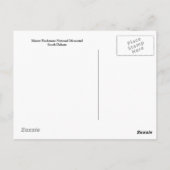 Mount Rushmore Postkarte (Rückseite)