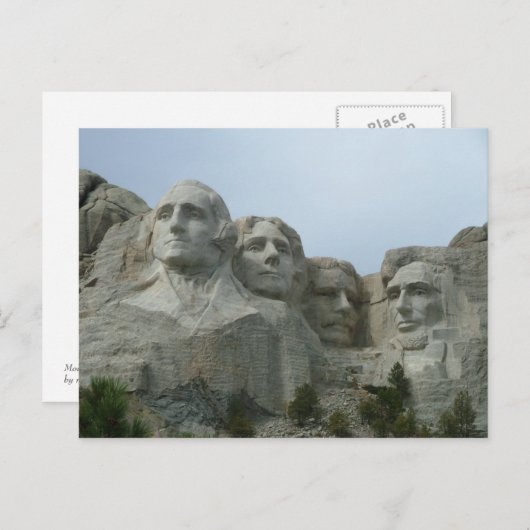 Mount Rushmore Postkarte (Vorne/Hinten)
