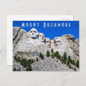 Mount Rushmore Postkarte (Vorne/Hinten)