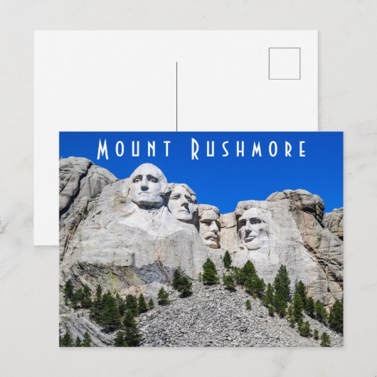 Mount Rushmore Postkarte (Vorne/Hinten)