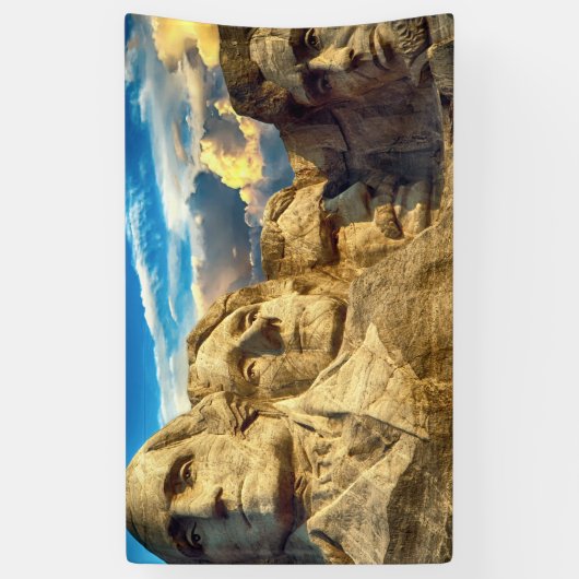 Mount Rushmore Präsidentendenkmal Banner (Vertikal)
