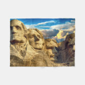 Mount Rushmore Präsidentendenkmal Fleecedecke (Vorderseite (Horizontal))