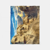 Mount Rushmore Präsidentendenkmal Fleecedecke (Vorderseite)