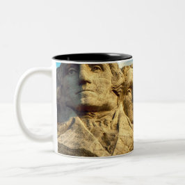 Mount Rushmore Präsidentendenkmal Zweifarbige Tasse