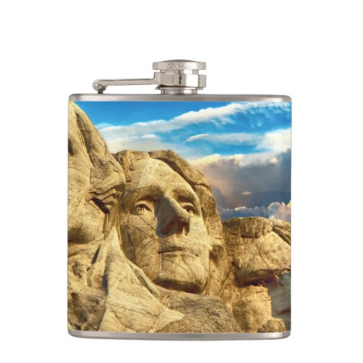 Mount Rushmore Presidential Flachmann (Vorderseite)