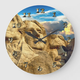 Mount Rushmore Presidential Große Wanduhr