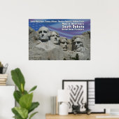 MOUNT RUSHMORE PRESIDENTS MEMORIAL POSTER (Heimbüro)