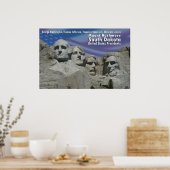 MOUNT RUSHMORE PRESIDENTS MEMORIAL POSTER (Küche)