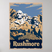 Mount Rushmore Reiseplakat Poster (Vorne)