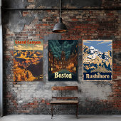 Mount Rushmore Reiseplakat Poster