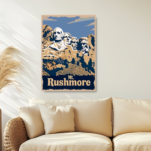 Mount Rushmore Reiseplakat Poster