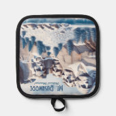 Mount Rushmore Schnee Weihnachten Topflappen (Vorderseite)