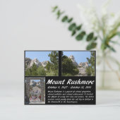 Mount Rushmore Serie #1 Postkarte (Stehend Vorderseite)