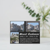 Mount Rushmore Serie #2 Postkarte (Stehend Vorderseite)