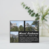 Mount Rushmore Serie #3 Postkarte (Stehend Vorderseite)