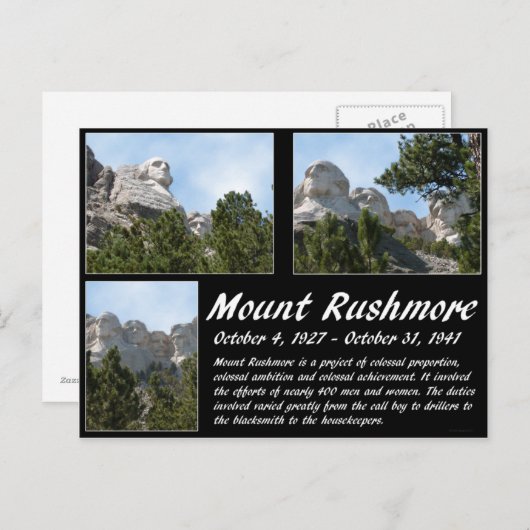 Mount Rushmore Serie #3 Postkarte (Vorne/Hinten)