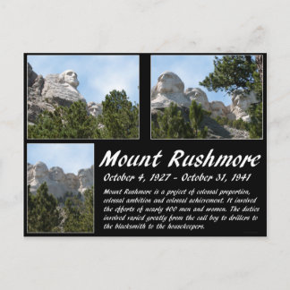 Mount Rushmore Serie #3 Postkarte